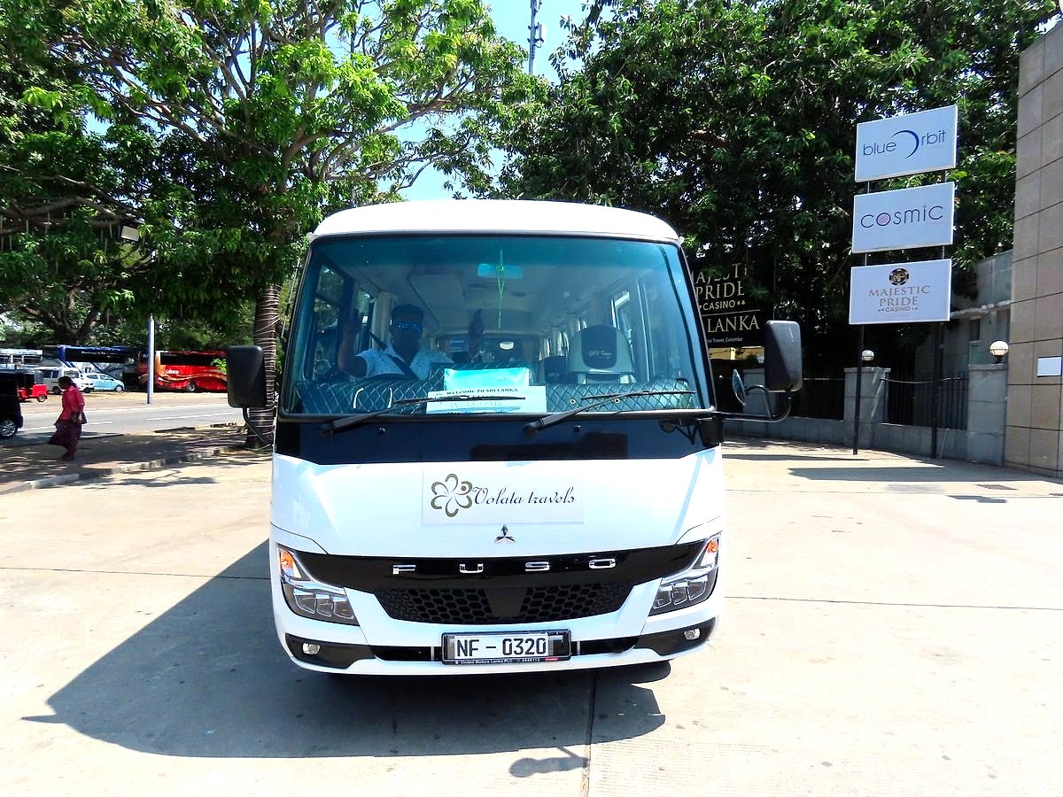 A Volata Travels branded minibus from our fleet